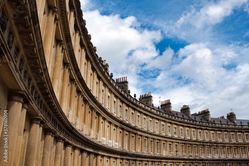 Curved terrace of Georgian Town houses in The Circus