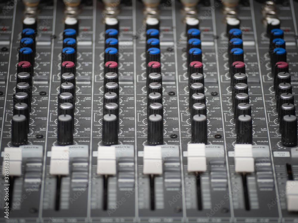 Sound equalizer mixing. Professional studio equipment for sound mixing. Music studio image. Sound equalizer mixing. Professional studio equipment for sound mixing. Music studio image.