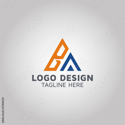 Letter BA logo design idea | stock.adobe