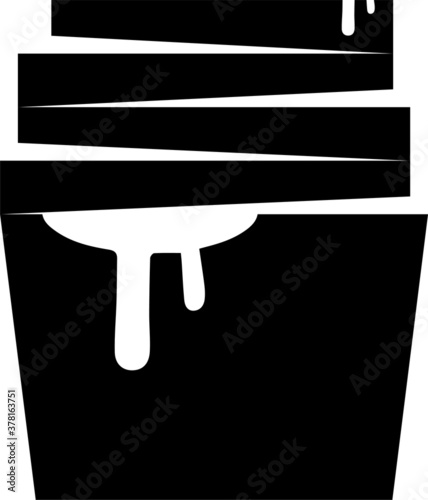 Cute power tea muffin illustration