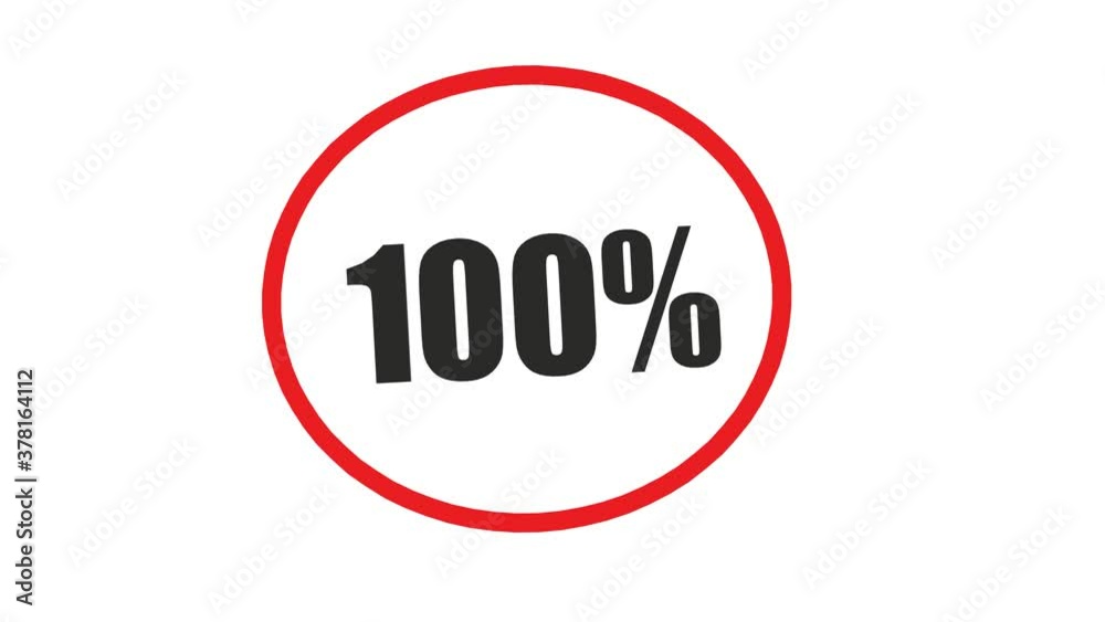 100 Percent text. Burning Logo reveal on black background. 3d render 100 Percent text. Burning Logo reveal on black background. 3d render
