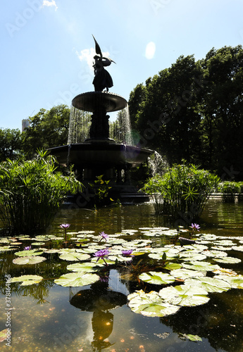 Bethesda fountain manhattan new york usa