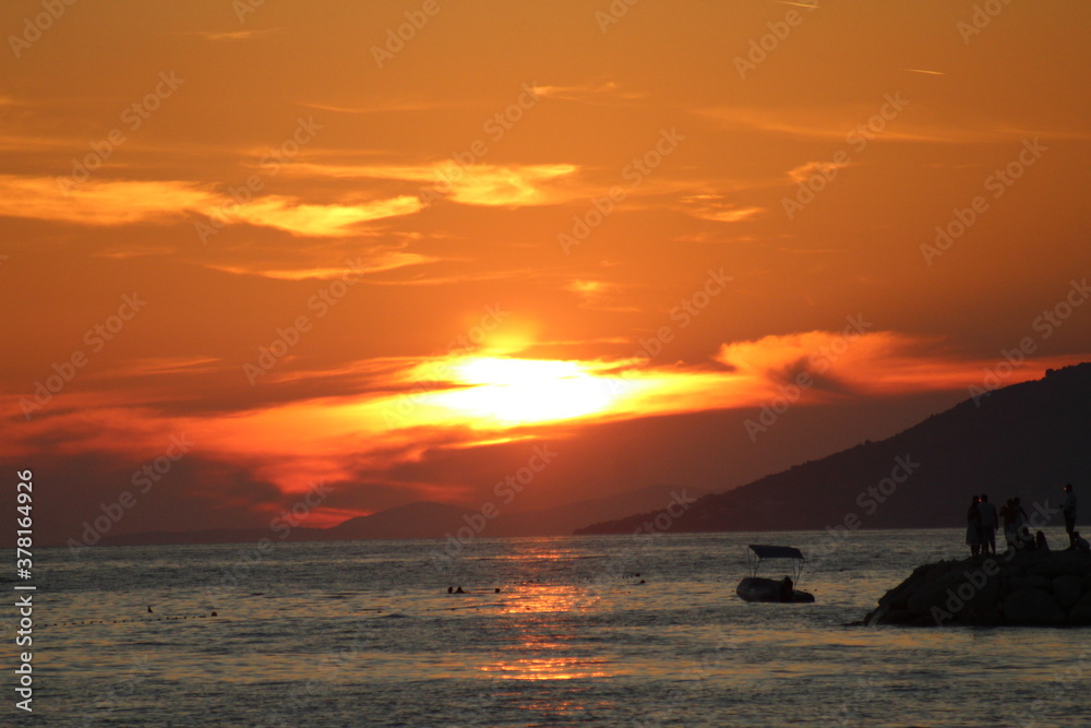 Zachód Słońca Riviera Makarska