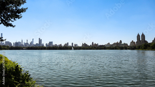 Jacqueline Kennedy Onassis Reservoir in central park new york