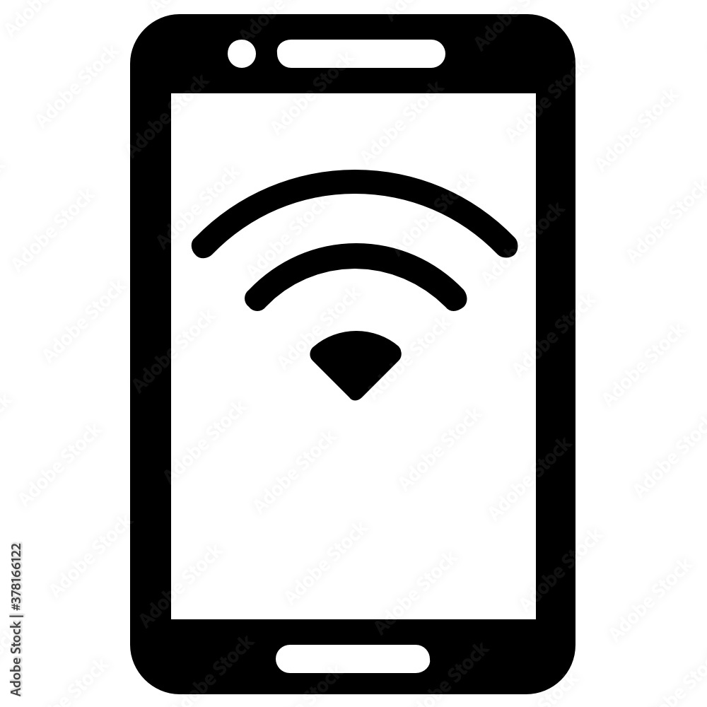 An icon of mobile internet in editable flat style
An icon of mobile internet in editable flat style