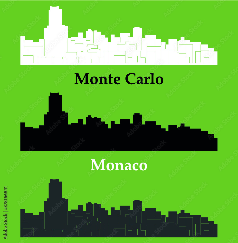 Monte Carlo, Monaco ( silhouette )