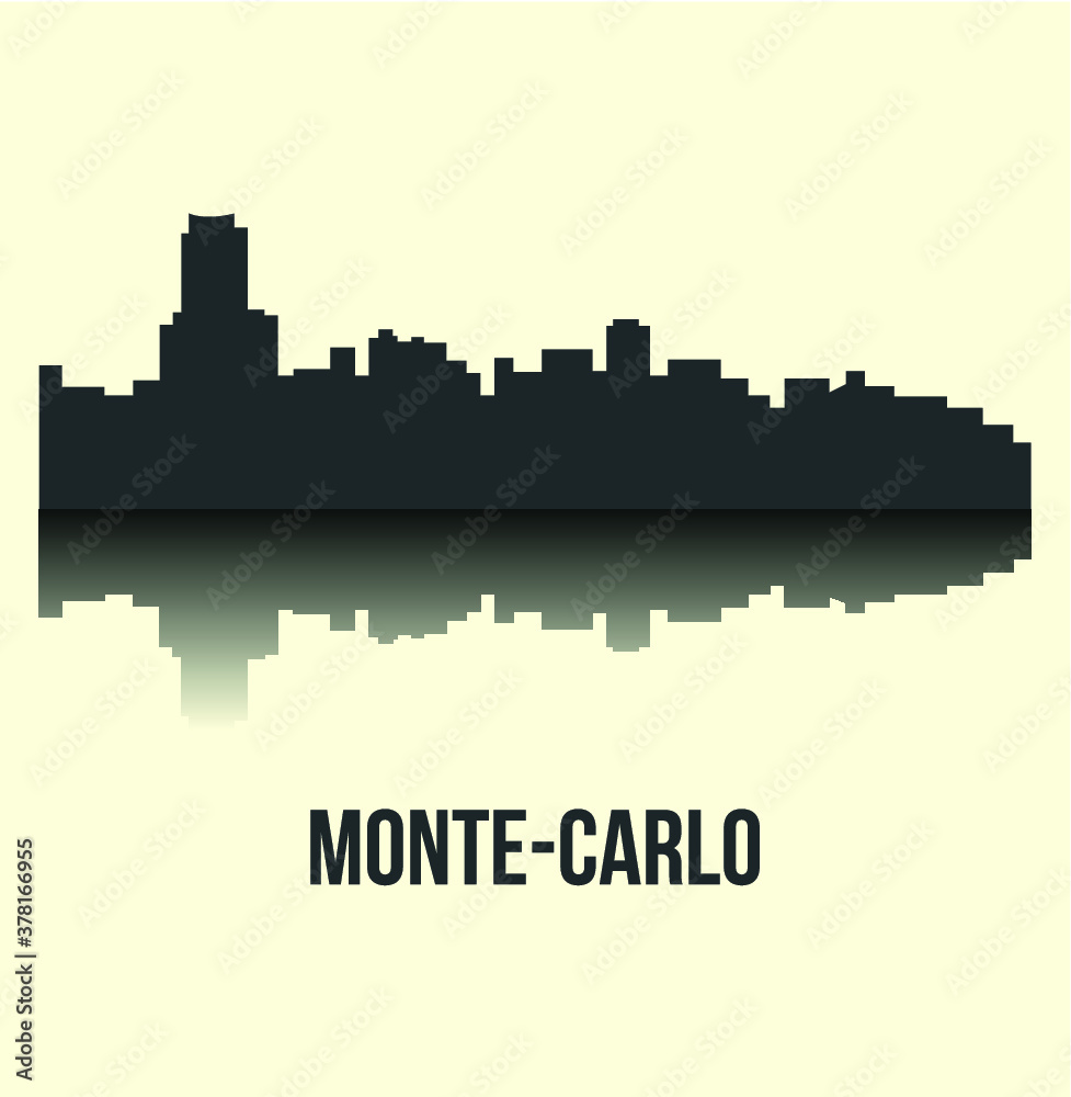 Monte Carlo, Monaco ( silhouette )