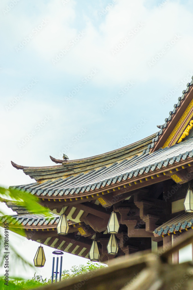 Beautiful scenery in the early sun of Khanh An Pagoda, Ho Chi Minh city, Vietnam - little Japan in Saigon.