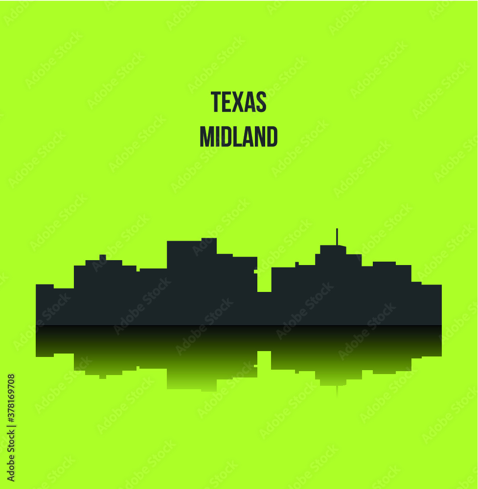 Midland, Texas ( city silhouette )