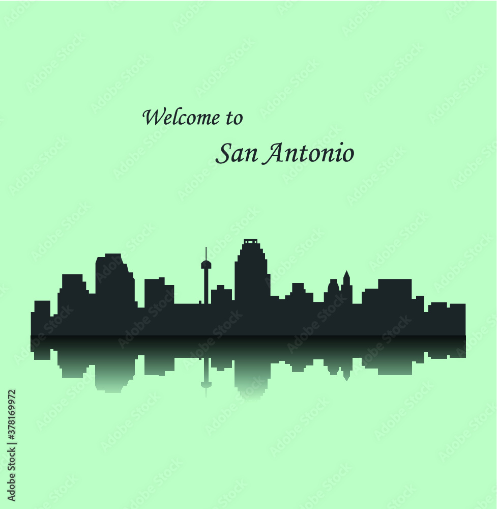 San Antonio, Texas ( city silhouette )