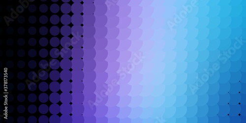 Dark Pink, Blue vector layout with circle shapes. Illustration with set of shining colorful abstract spheres. New template for a brand book.