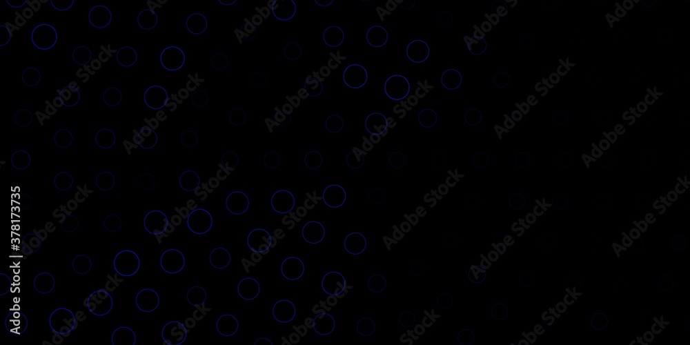 Dark BLUE vector background with spots. Abstract illustration with colorful spots in nature style. Pattern for websites.