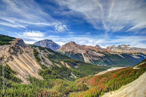 Landscapes of the Rocky Mountains in Jasper National Park