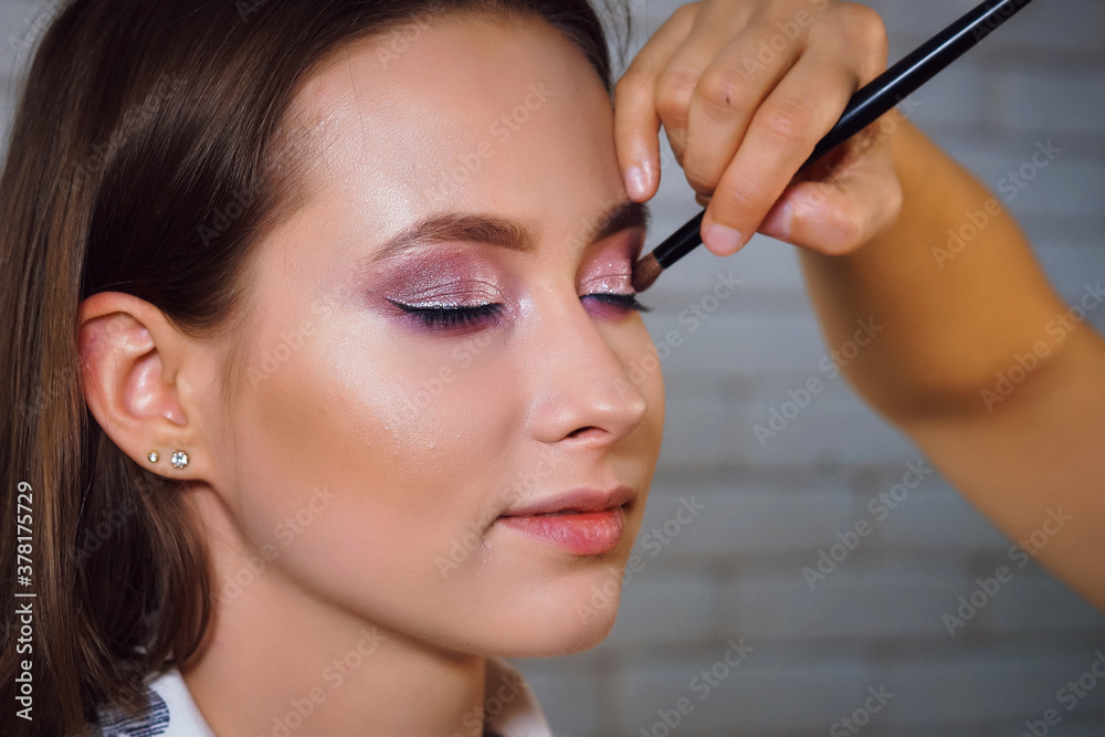 the process of gentle makeup for a beautiful girl photo series the process of gentle makeup for a beautiful girl photo series