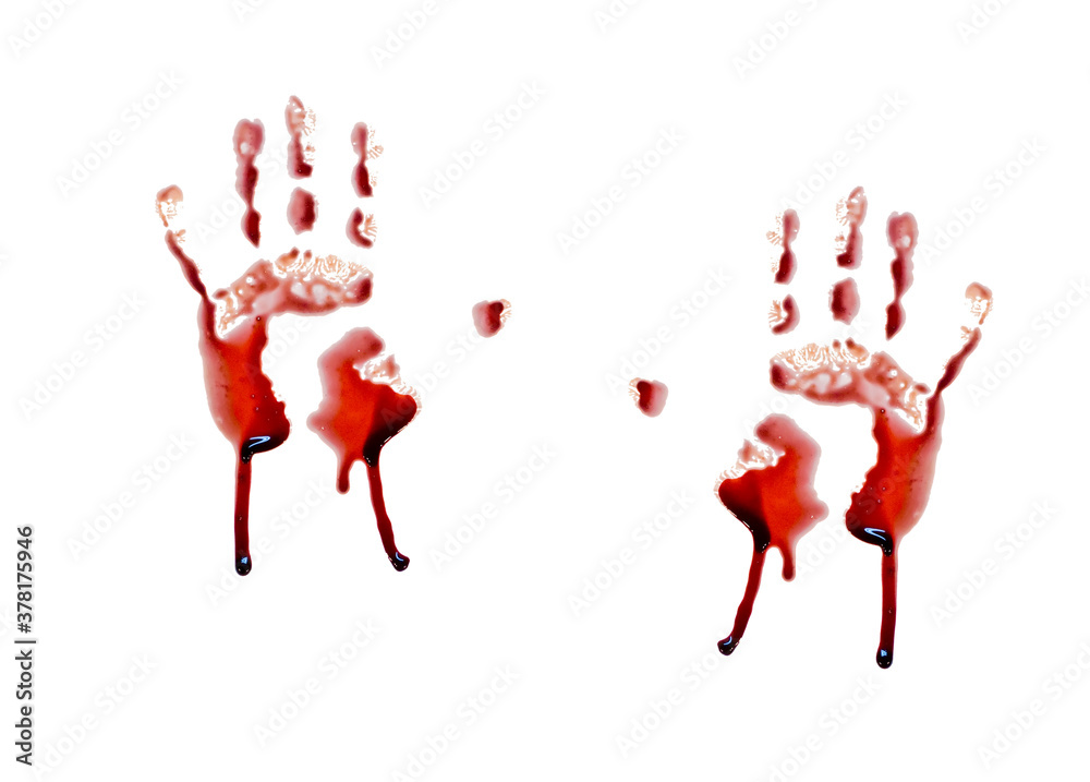Fototapeta premium hand with blood