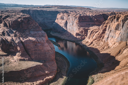 Rocky terrain with flowing river in Arizona