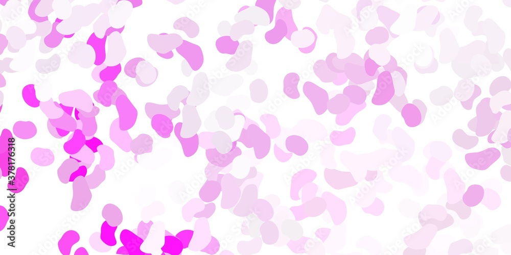 Light pink, yellow vector pattern with abstract shapes. Light pink, yellow vector pattern with abstract shapes.