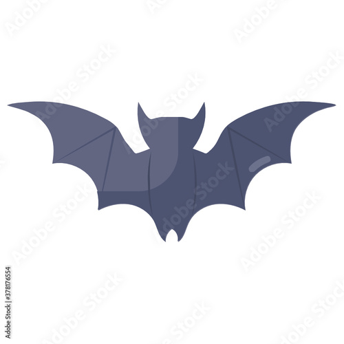  An editable vector style of flying bat, corona reservoir concept 