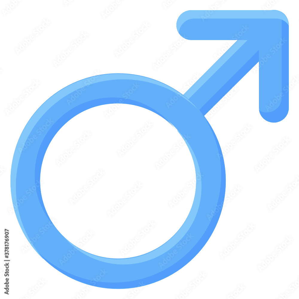 
An editable vector of male symbol, masculine concept 
