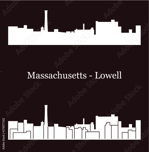 Lowell, Massachusetts ( city silhouette )