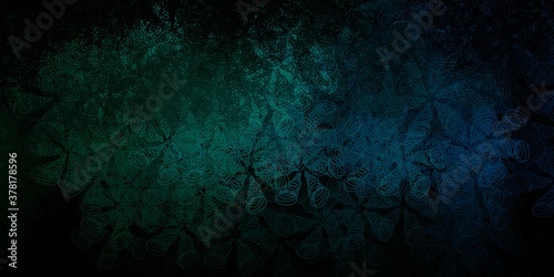 Dark green, yellow vector layout with circle shapes.