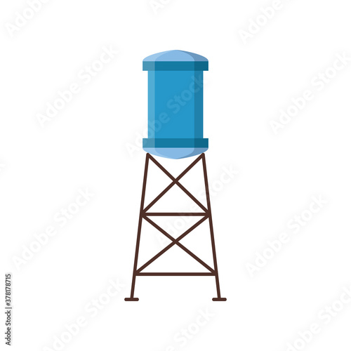 Water tank tower icon