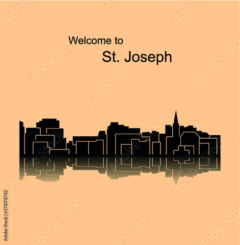  St. Joseph, Missouri ( city silhouette )
