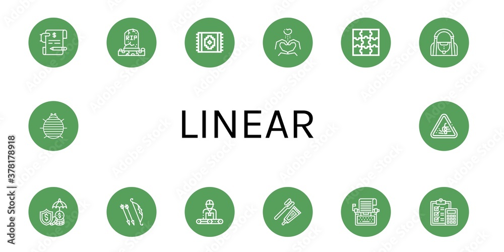 linear icon set linear icon set