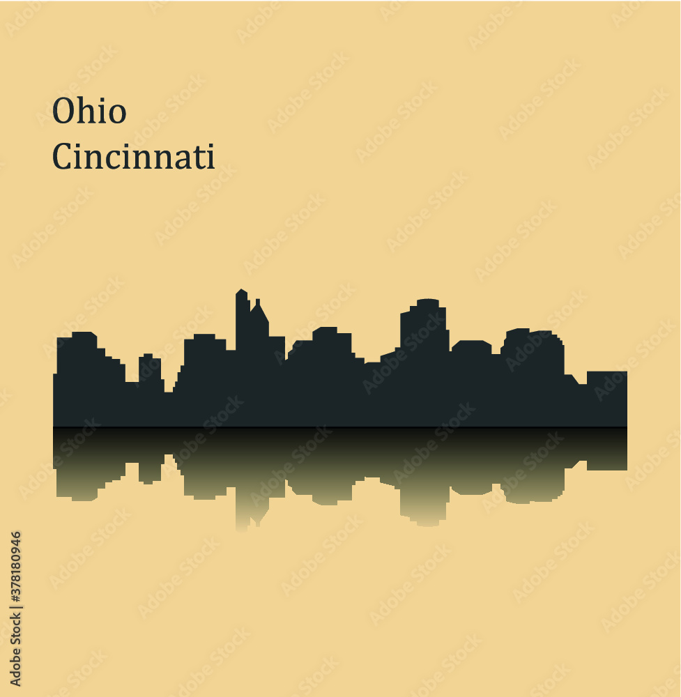 Cincinnati, Ohio ( city silhouette )