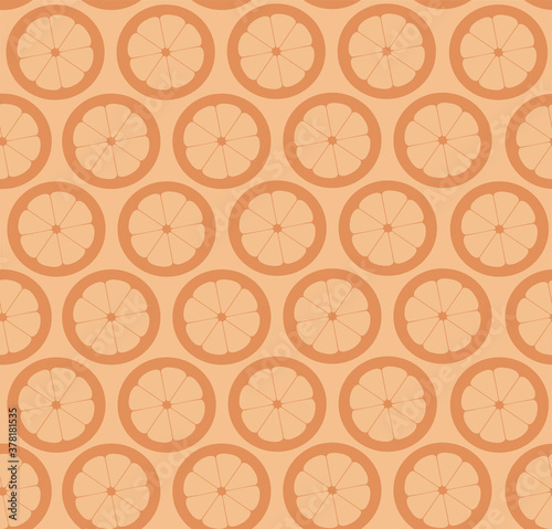 Seamless repeating pattern of oranges