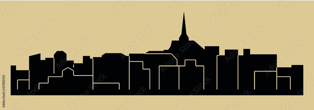 Obraz premium Pottsville, Pennsylvania ( city silhouette )