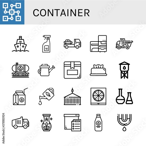 container icon set