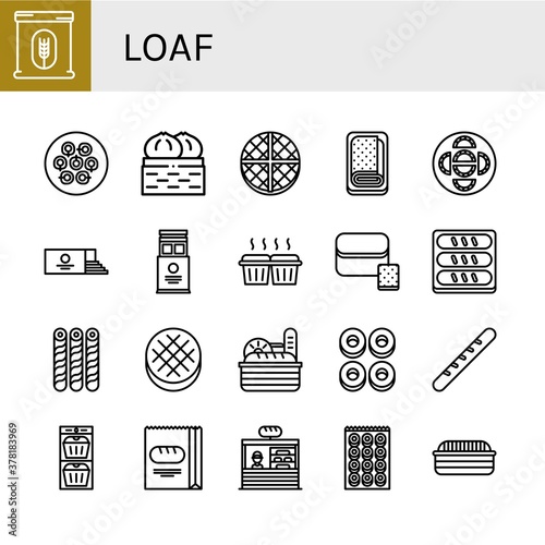 Set of loaf icons
