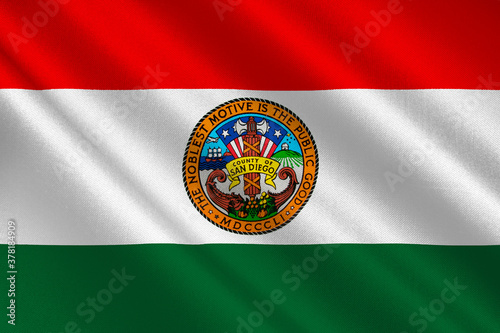 Flag of San Diego County, California, USA photo