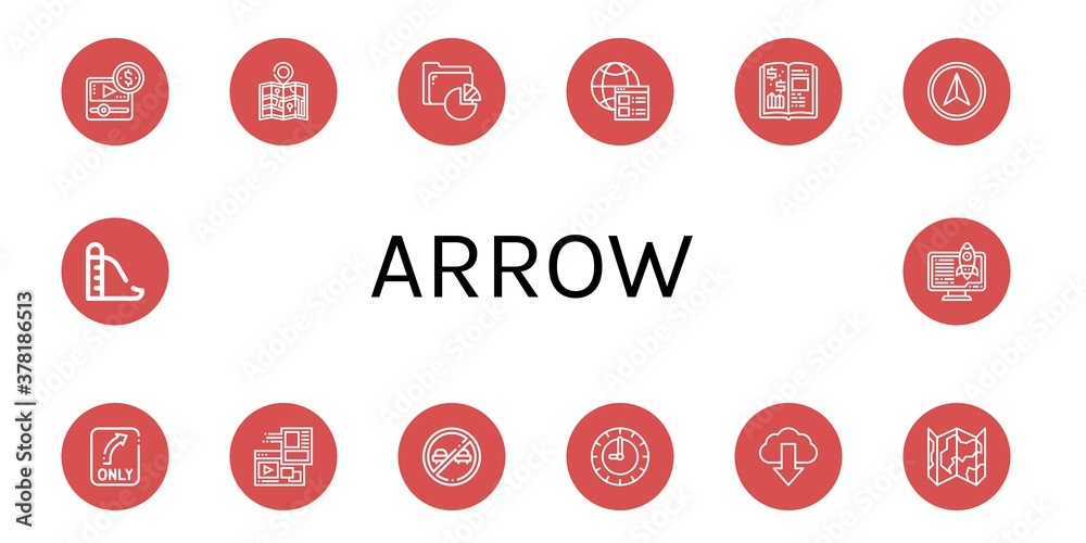 arrow simple icons set arrow simple icons set