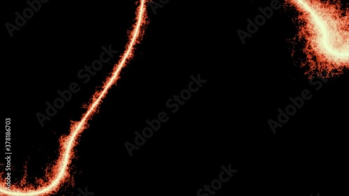 explosion with alpha - beam magnetic