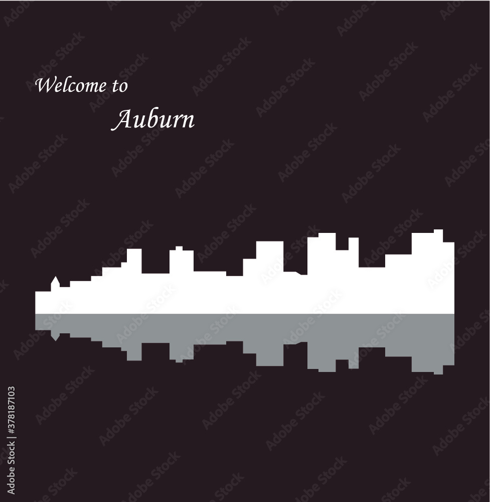 Auburn, Washington ( city silhouette )