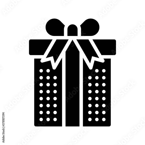 gift box related gift box with ribbon and bow vector in solid design,