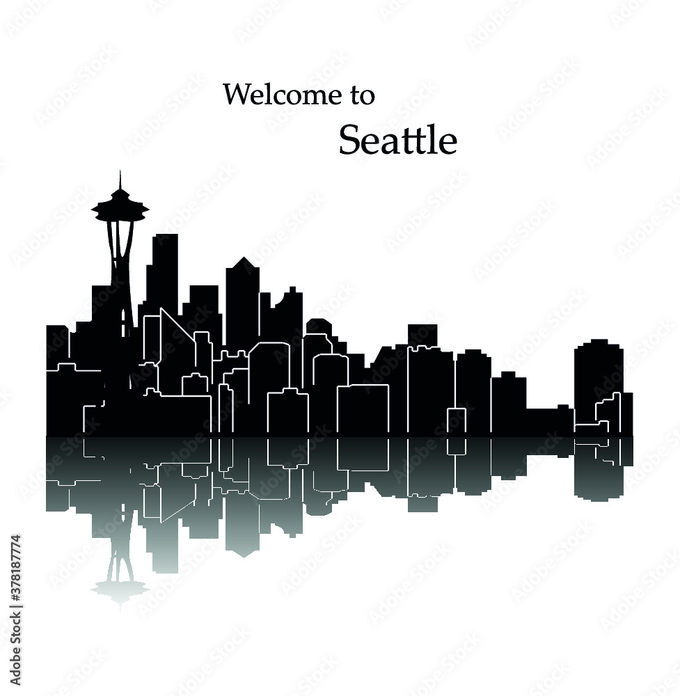 Seattle, Washington ( city silhouette )