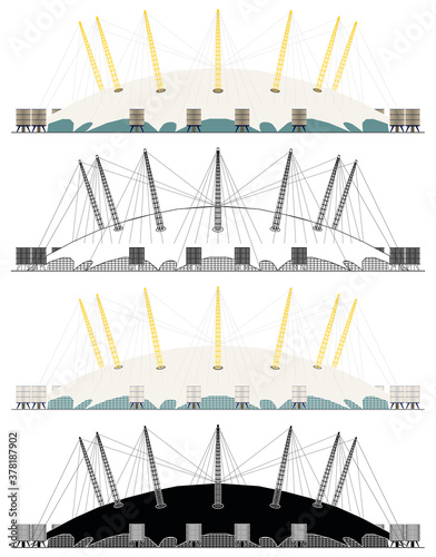 Millennium dome in London, UK.