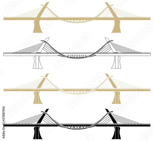 Millennium bridge, Ourense in Spain.