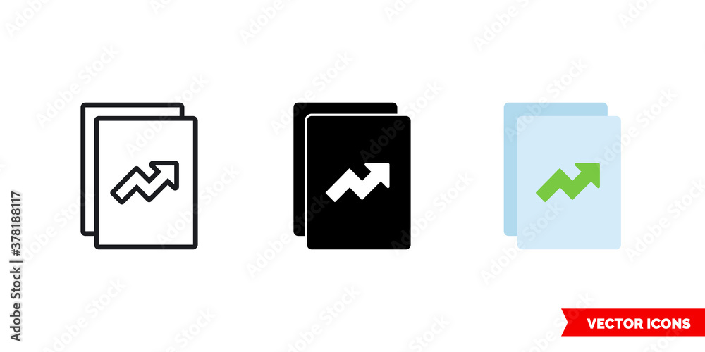 Ratings icon of 3 types color, black and white, outline. Isolated vector sign symbol.