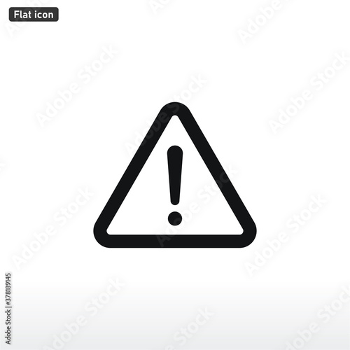Attention icon vector . Warning sign