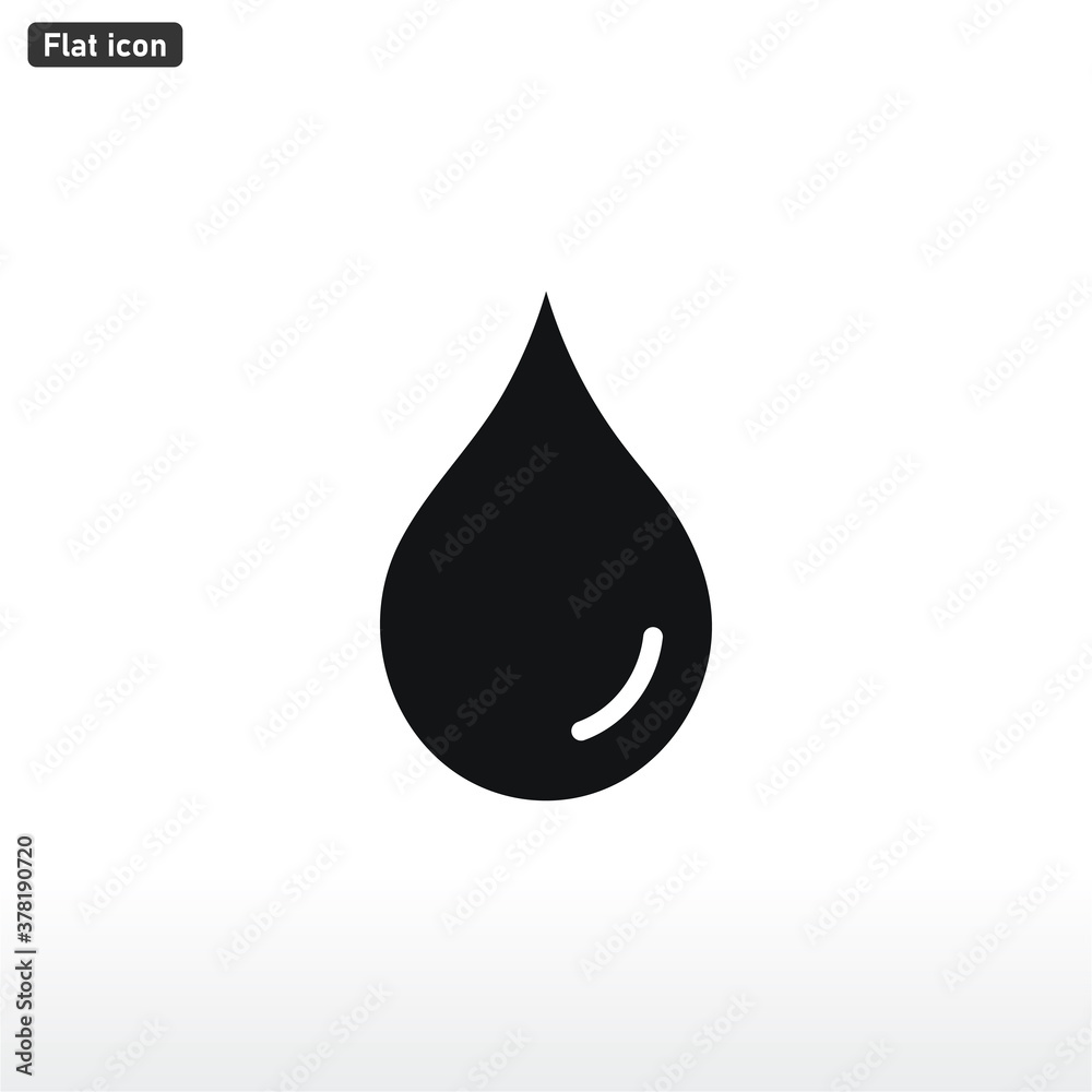 Drop icon vector . Water sign