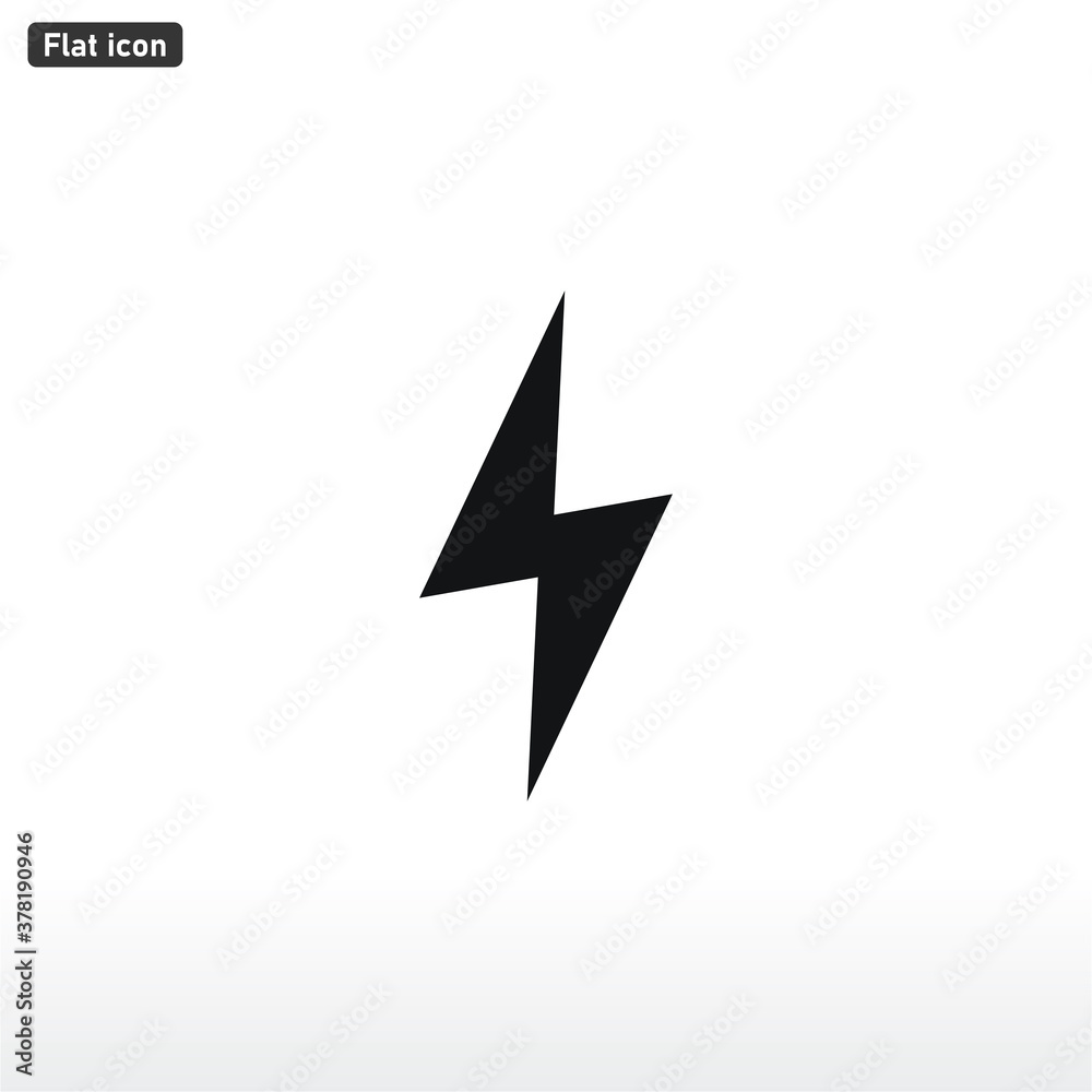 Flash icon vector . Lightning sign Flash icon vector . Lightning sign