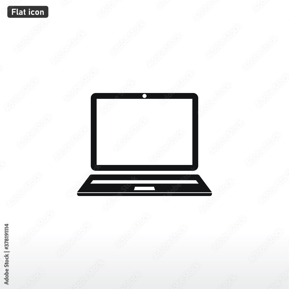 Laptop icon vector . Notebook sign Laptop icon vector . Notebook sign