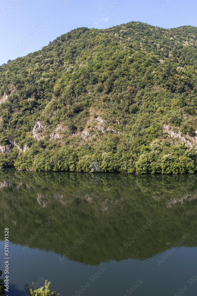ladscape of Krichim Reservoir at Rhodopes Mountain, Bulgaria