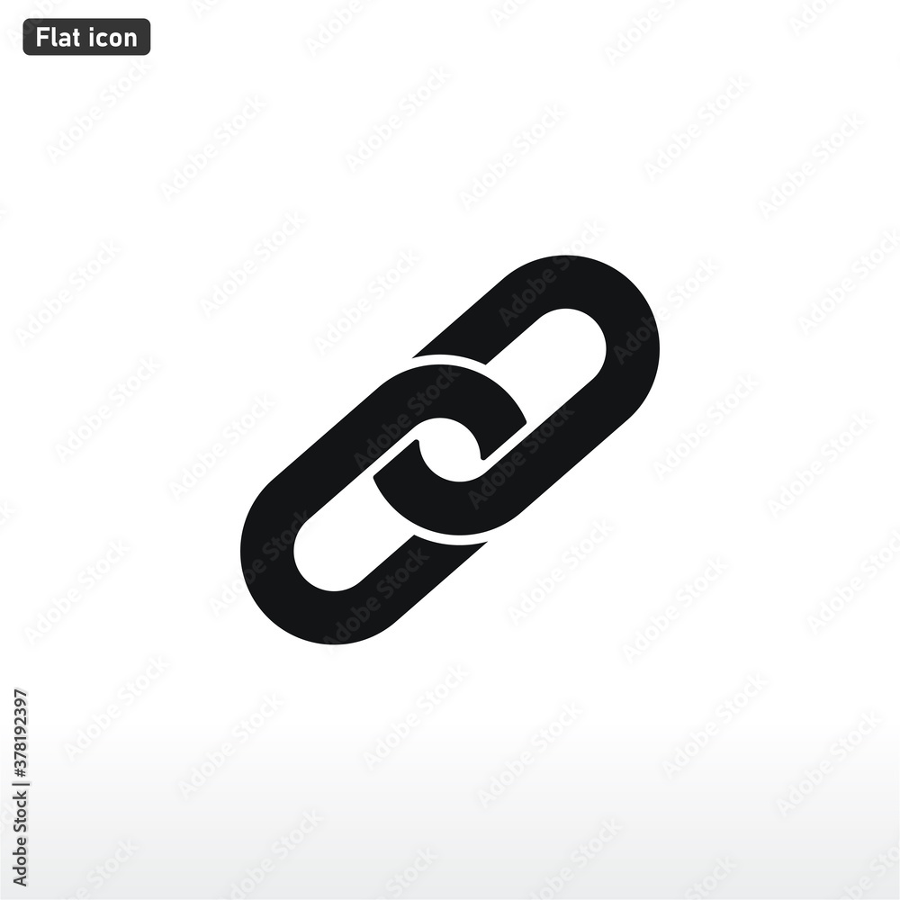 Chain link icon vector . Link sign Chain link icon vector . Link sign