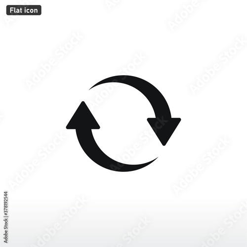 Update icon vector . Refresh sign . Reload