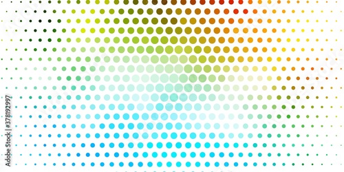 Light Blue  Green vector layout with circle shapes. Abstract colorful disks on simple gradient background. Pattern for wallpapers  curtains.
